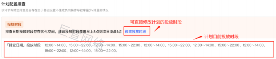 小红书广告修改计划的投放时段