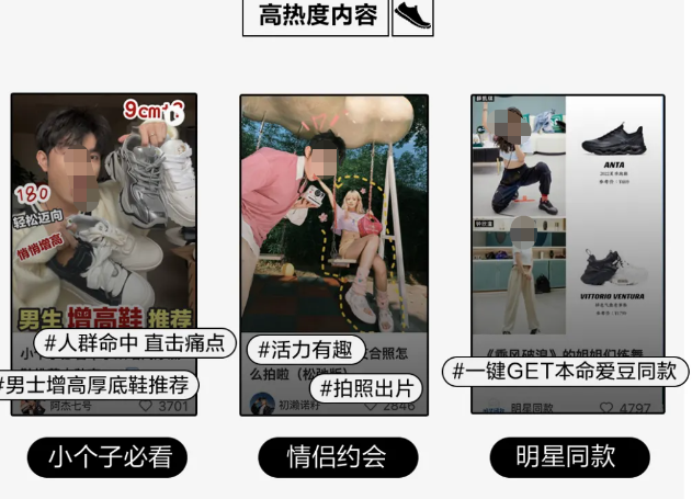 小红书刚刚厚底鞋高热度内容
